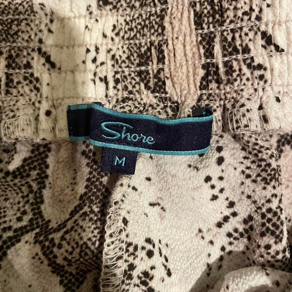 Boho ruffled anima print skirt built in shorts - Picture 4 of 5